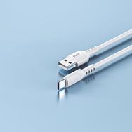 Dvip L14 1 mt Beyaz 6A 110W Fast Charging USBA to Type-C Data ve Hızlı Şarj Kablosu
