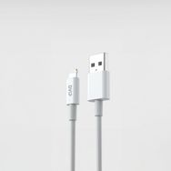 Dvip L33 1 mt Beyaz 6A 120W USBA to Lightning Data ve Hızlı Şarj Kablosu