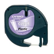 Dymo 12267 Letratag 12x4 Şeffaf Plastik Şerit