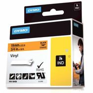 Dymo 18436 Rhino Pro Turuncu Siyah 19 mm x 5.5 mt Vinil Şerit