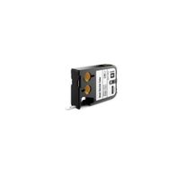 Dymo 1868809 XTL 6 mm x 2.7 mt Isıyla Küçülen Beyaz Üzerine Siyah Şerit