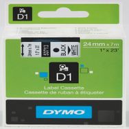 Dymo 53713 24 mm 7 mt Standart Beyaz Üzerine Siyah D1 Şerit