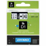 Dymo D1 40913 Beyaz-Siyah 9 mm x 7 m Yedek Şerit