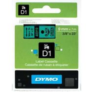 Dymo D1 40919 Yeşil-Siyah 9mm x 7mm Yedek Şerit