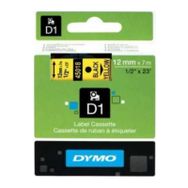 Dymo D1 45018 Sarı-Siyah 12 mm 7 m Yedek Şerit