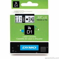 Dymo D1 45803 Beyaz-Siyah 19mm x 7m Yedek Şerit