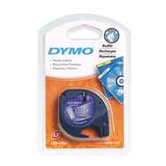 Dymo Letratag 12 mm x 4 m Şeffaf Plastik Etiket