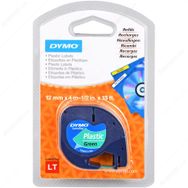 Dymo Letratag 12 mm x 4 m Yeşil Plastik Etiket