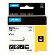 Dymo Rhinopro 18445 Beyaz-Siyah 19 mm 5.5 m Renkli Vinil Şerit