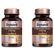 Dynavit Magnesium Citrate 200 mg Vitamin D 2x60 Tablet