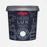 Dyo Hobilux Rozet Gümüşü 0.4 lt Su Bazlı Saf Akrilik Boya