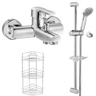 E.C.A Delta 346 023 3'lü Spil Üst Metal Banyo Bataryası