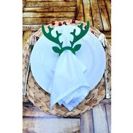 E-Sanat Evi Dekoratif Geyikli 6 Adet Peçete Yüzüğü