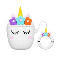E2M Beyaz Unicorn AirPods 1-2 Kılıfı