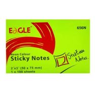 Eagle 656N-YSL 50x75 mm Neon Renk 100 Yaprak Yeşil Yapışkanlı Not Kağıdı