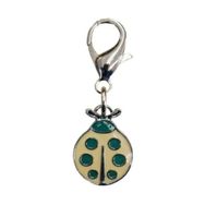 Eastland 1.5x2.5 cm Süsü Uğur Böceği Krem Yeşil Kedi Köpek Tasma