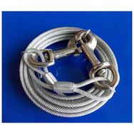 Eastland Köpekler İçin 4.7 mm x 3 m Çelik Bahçe Bağlama Halatı