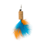 Eastland Tüylü Çıngıraklı Mantar Mavi 4x2.2 cm Kedi Oyuncağı