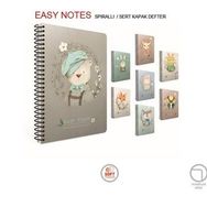 Easy Notes 17x24 cm 120 Yaprak Çizgili Spiralli Sert Kapak Defter