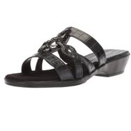 Easy Street Torrid Düz Siyah Timsah Kadın Sandalet