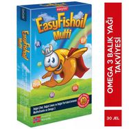 Easyvit Multi + Omega 3 Çiğnenebilir Tablet 30 Adet - Diş Beyazlatıcı Köpük Hediye