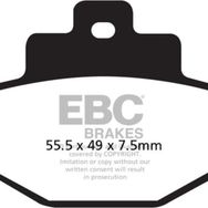 EBC SFA321 Organik Vespa Gt 200 Arka Fren Balatası