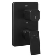 Eca 102167221C1-KDE Sıva Üstü 2 Yollu Mat Siyah Royal Ankastre Banyo Bataryası