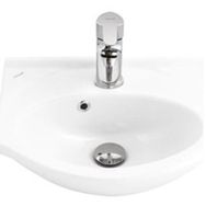 Ece Banyo Tek Parça 35 cm Delikli Lavabo Batarya