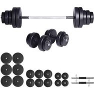 Ecgspor 105 kg Vinyl Kaplama Halter Ve Dambıl Seti Ağırlık Seti