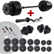 Ecgspor 98 kg Halter ve Dambıl Ağırlık Seti