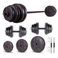 Ecgspor Hero Serisi 55 kg Dambıl Seti ve Halter Seti Ağırlık Fitness Seti