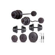 Ecgspor Hero Serisi 88 kg Z Bar Dambıl Seti ve Fitness Ağırlık Seti