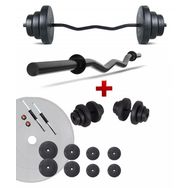 Ecgspor Z Bar 45 kg Dambıl Seti Ve Fitness Ağırlık Seti
