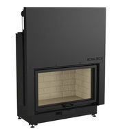 Echa Tech Düz 90x55 Asansörlü Çelik Şömine Haznesi