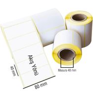 Eco Termal Hotmelt 80x40 mm 4 Rulo 2.000 Adet Barkod Etiketi