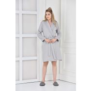 Ecocotton Alessa Gri Kadın Bornoz