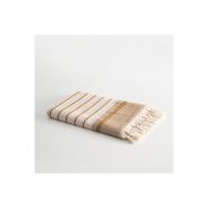 Ecocotton Arden 100 Organik Pamuk Karışımlı Kenevir Hardal-Bej 70x140 cm Banyo Havlusu