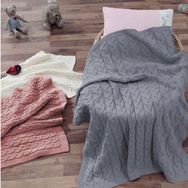 Ecocotton Baby Love Gri Bebek Battaniyesi