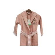 Ecocotton Balerin Pudra Organik Pamuk 9-10 Yaş Çocuk Bornozu