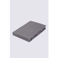 Ecocotton Çift Kişilik %100 Organik Pamuk Saten Antrasit 160x200 cm Lastikli Çarşaf