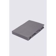 Ecocotton Çift Kişilik %100 Organik Pamuk Saten Antrasit 160x200 cm Lastikli Çarşaf