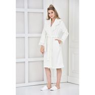 Ecocotton Ella Krem Erkek Bornoz
