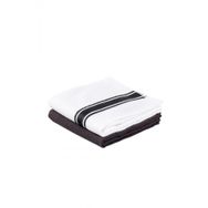 Ecocotton Elvin 2'li %100 Organik Pamuklu Özel Dokuma Siyah-Krem 40x60 cm Kurulama Havlusu