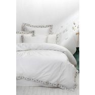 Ecocotton Mira Battal Boy 240x220 cm Krem Nevresim Takımı