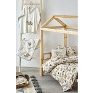 Ecocotton Pumpkin %100 Organik Pamuk Müslin Baskılı 100x150 cm Bebek Nevresim Takımı Seti