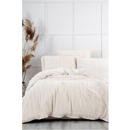 Ecocotton Raisa Çift Kişilik %100 Organik Pamuk Kenevir Karışımlı Bej 200x220 cm Nevresim Takımı