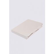 Ecocotton Tek Kişilik %100 Organik Pamuk Saten Bej 120X200 cm Lastikli Çarşaf
