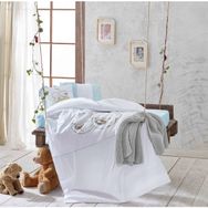 Ecocotton Twin Bears 100*150 cm Mavi Bebek Bebek Nevresim Seti