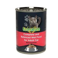 Econature 6x400 gr Sığır Etli Yetişkin Kedi Konservesi