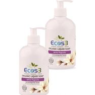 Ecos3 Beyaz Manolya Organik 2 Adet x 500 ml Sıvı Sabun